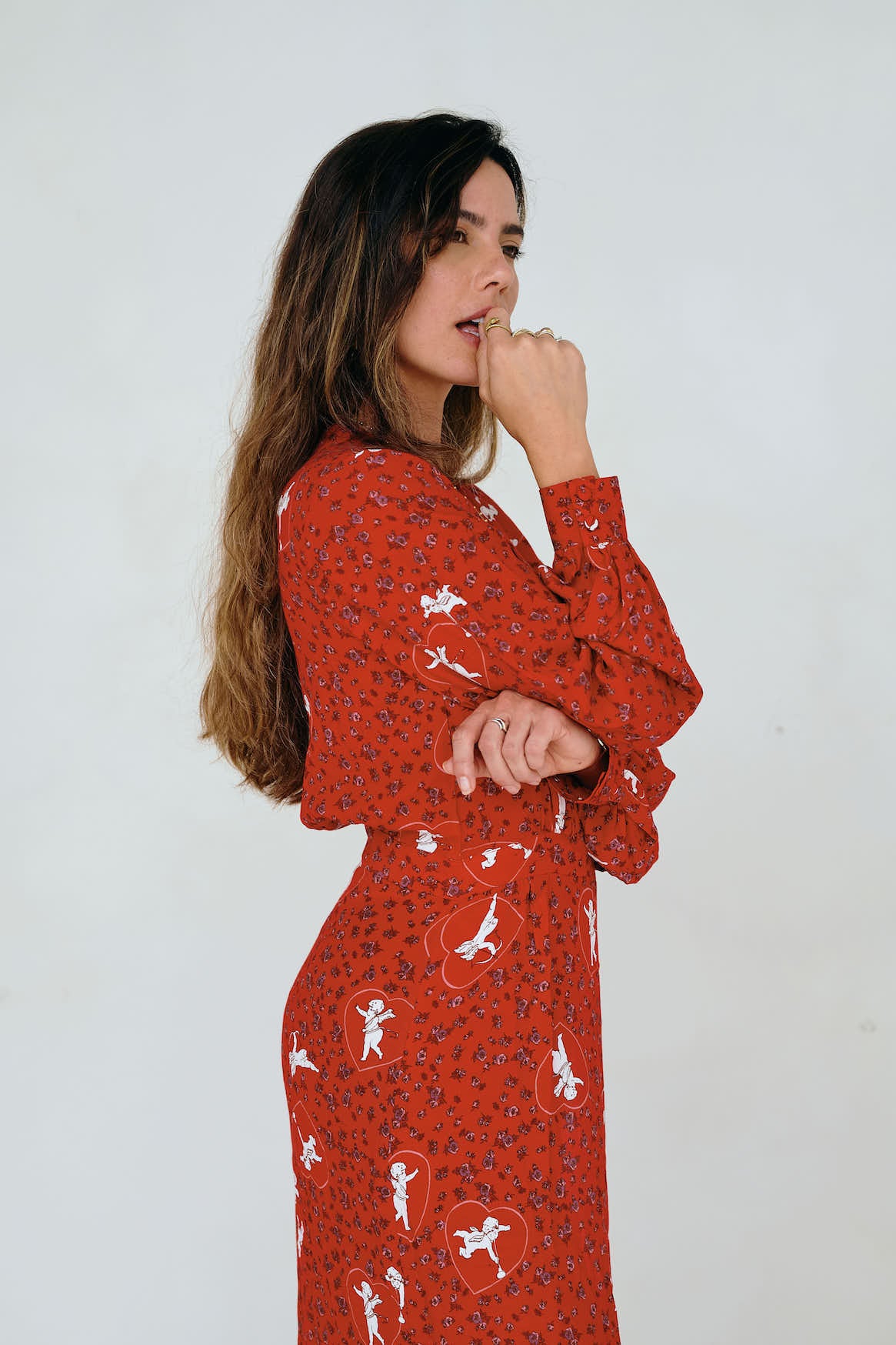Frida Wrap Dress - Cupid