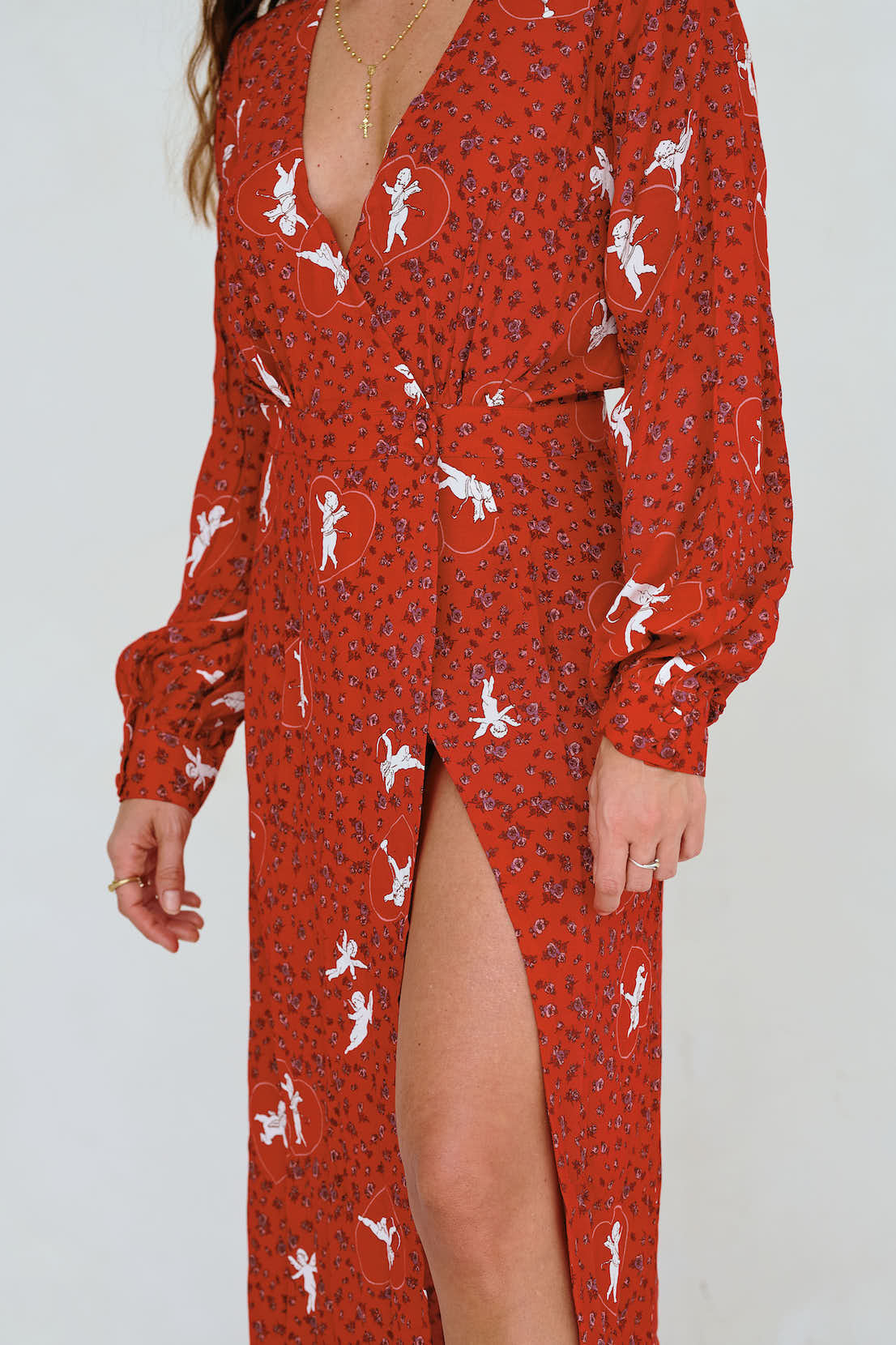 Frida Wrap Dress - Cupid